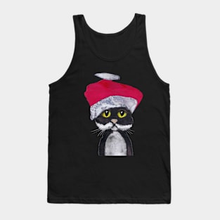 CHRISTMAS CAT Tank Top